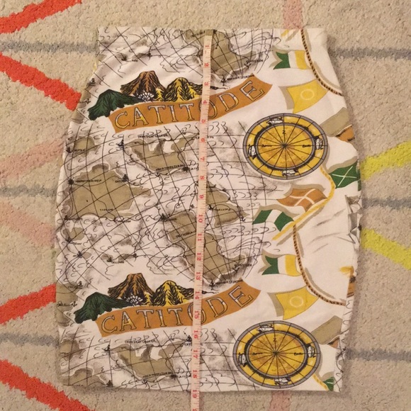 Vintage map pencil skirt - Picture 5 of 5